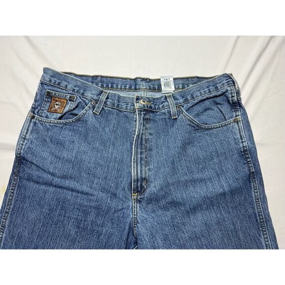 Cinch Men's Straight Leg Med Wash Blue Western Cowboy Jeans - Size 40x31 - Picture 3 of 7